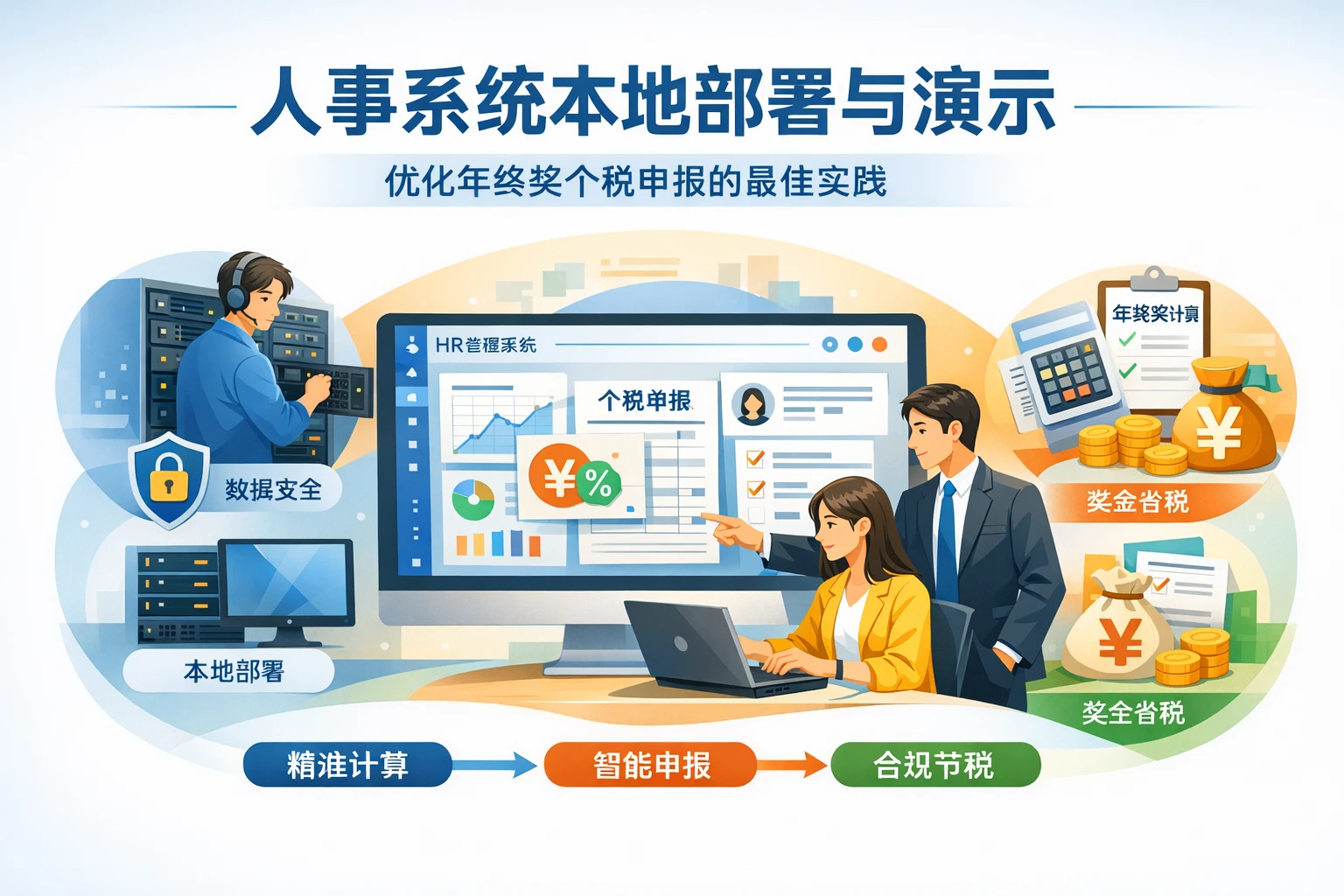 人事系统本地部署与演示：优化年终奖个税申报的最佳实践