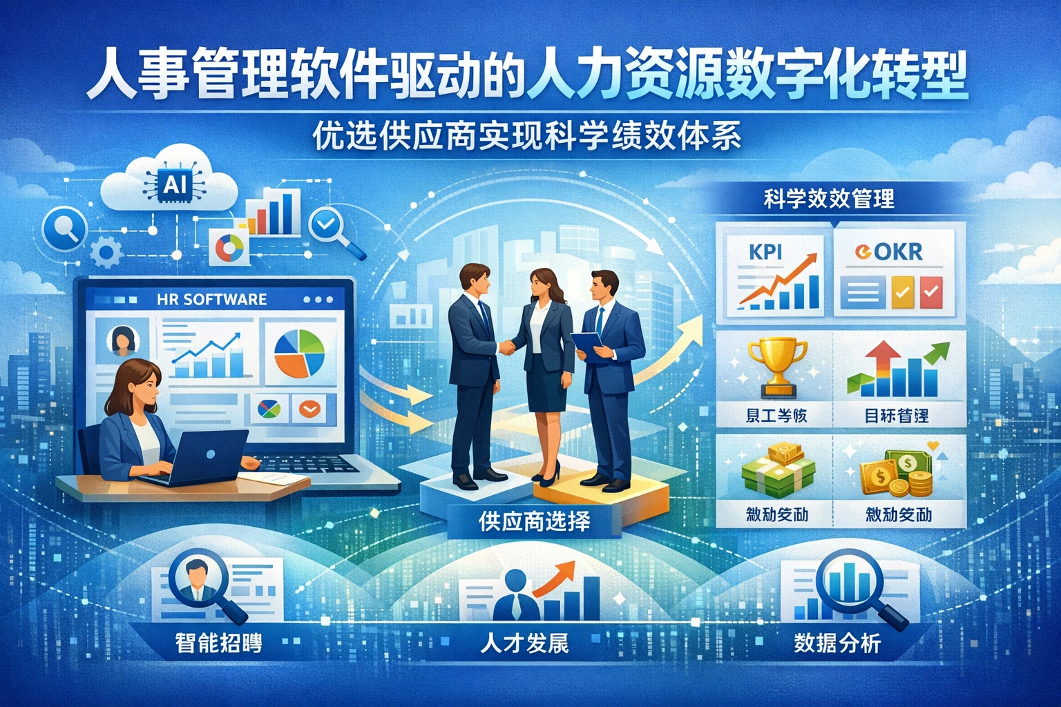 人事管理软件驱动的人力资源数字化转型:优选供应商实现科学绩效体系
