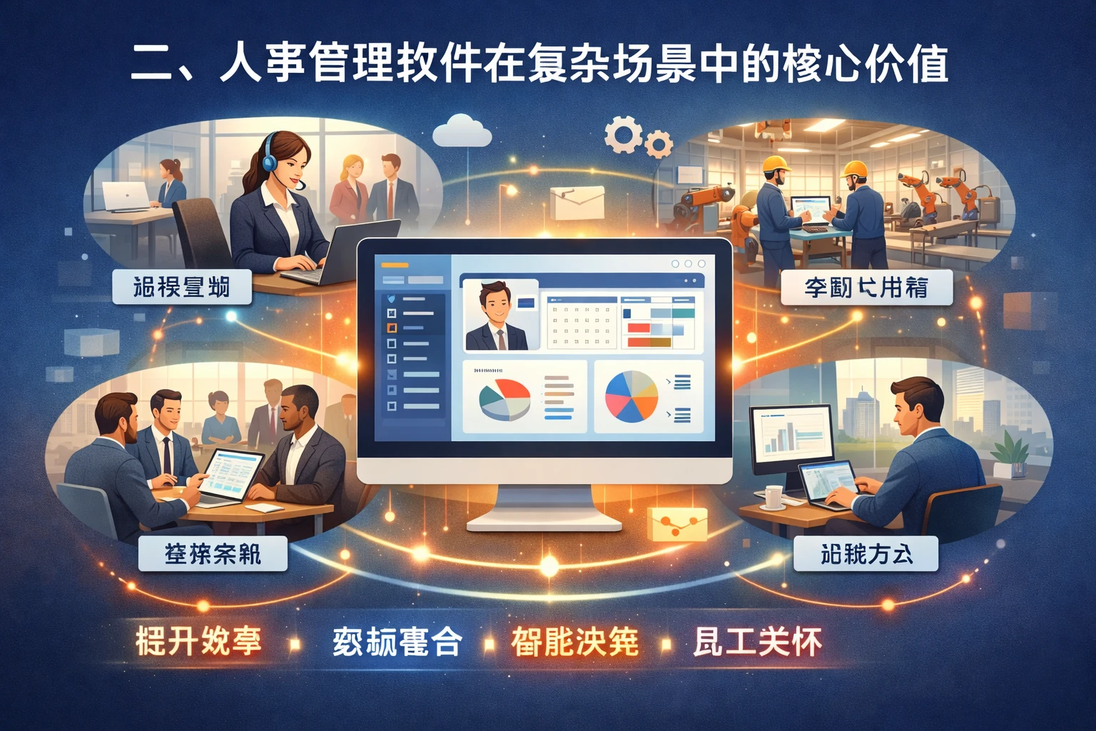 二、人事管理软件在复杂场景中的核心价值