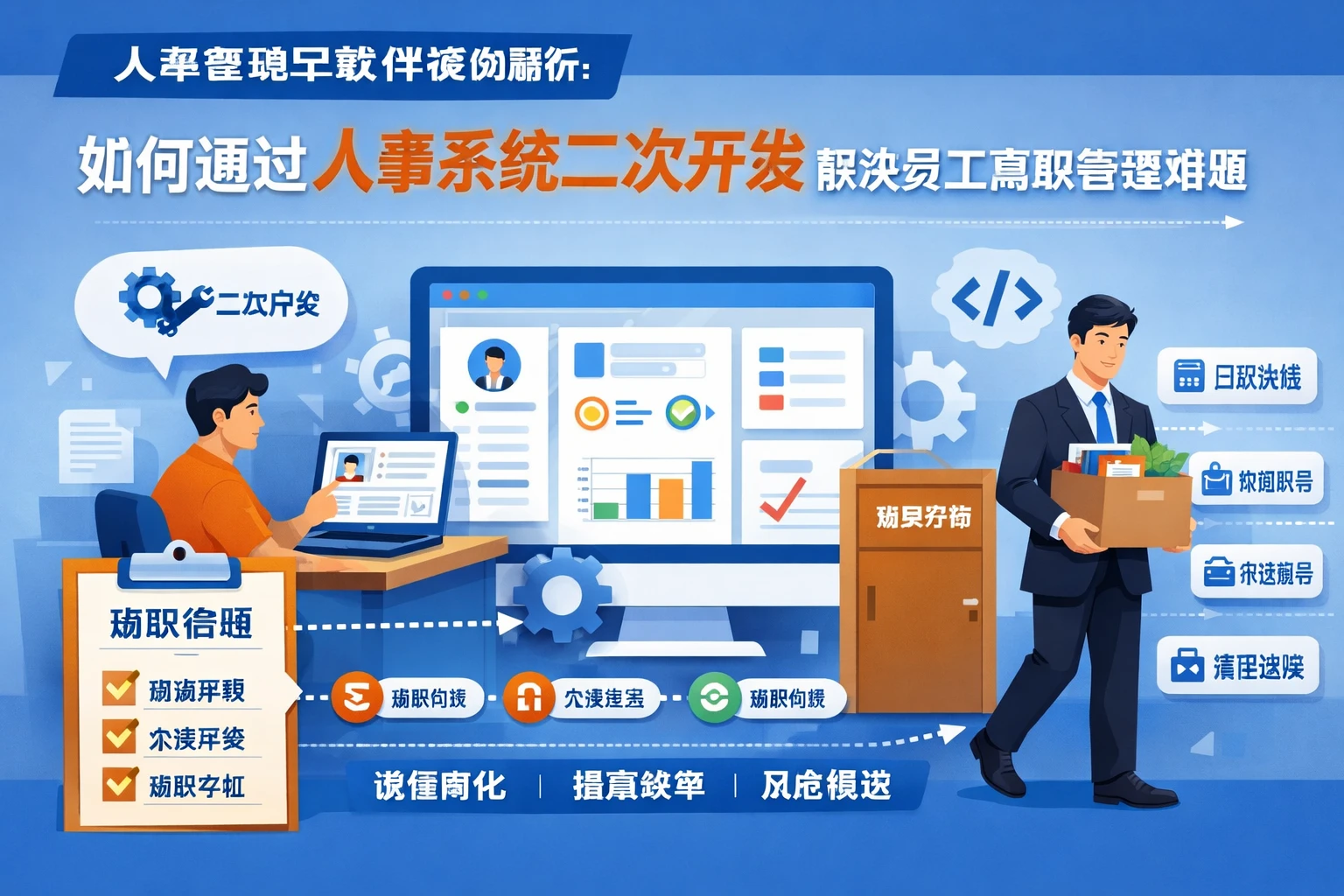 人事管理软件案例解析：如何通过人事系统二次开发解决员工离职管理难题