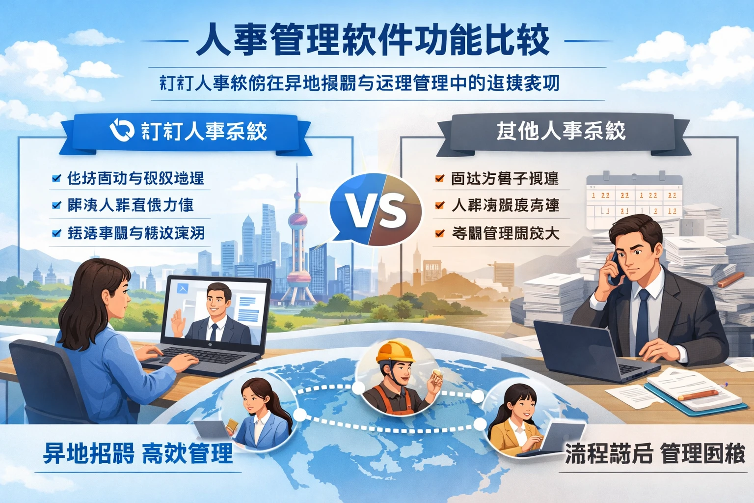 人事管理软件功能比较：钉钉人事系统在异地招聘与远程管理中的卓越表现