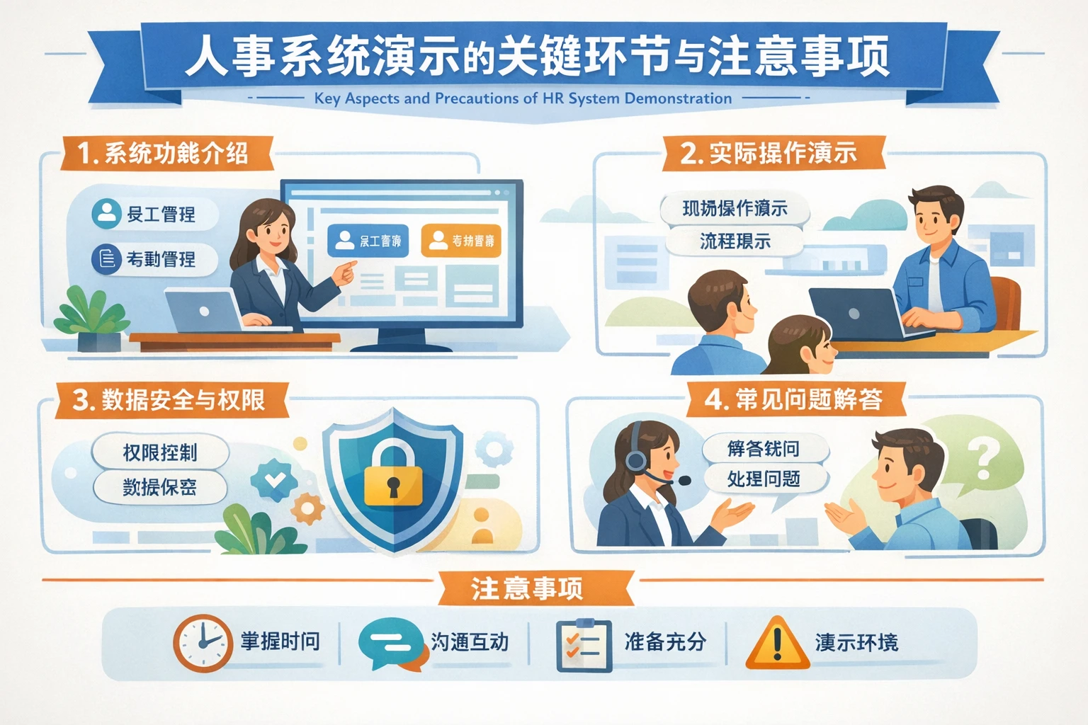 人事系统演示的关键环节与注意事项