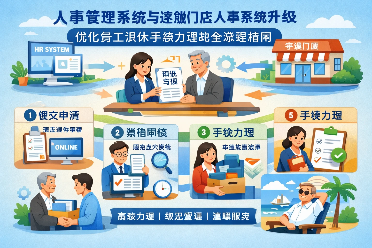 人事管理系统与连锁门店人事系统升级：优化员工退休手续办理的全流程指南