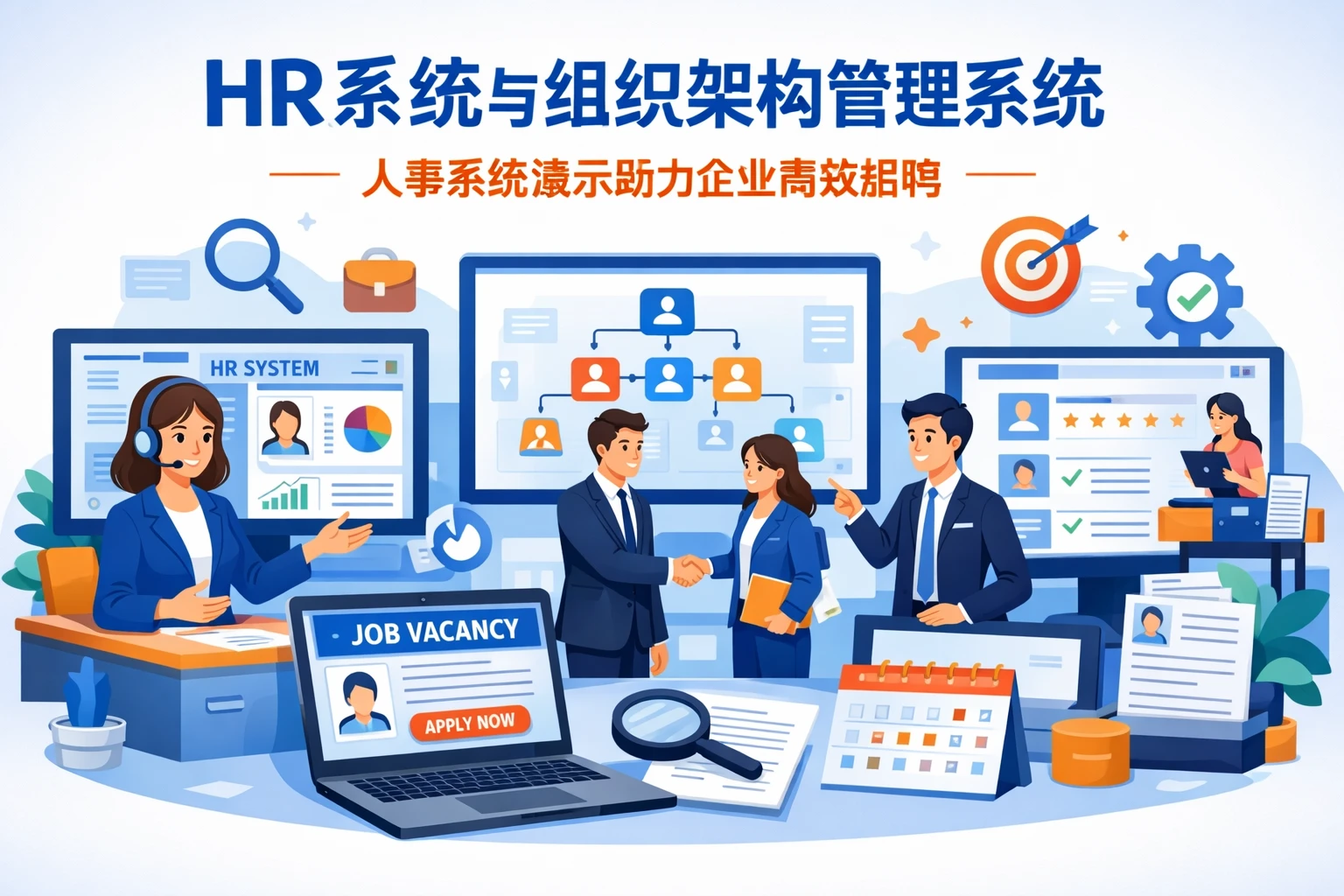 HR系统与组织架构管理系统：人事系统演示助力企业高效招聘