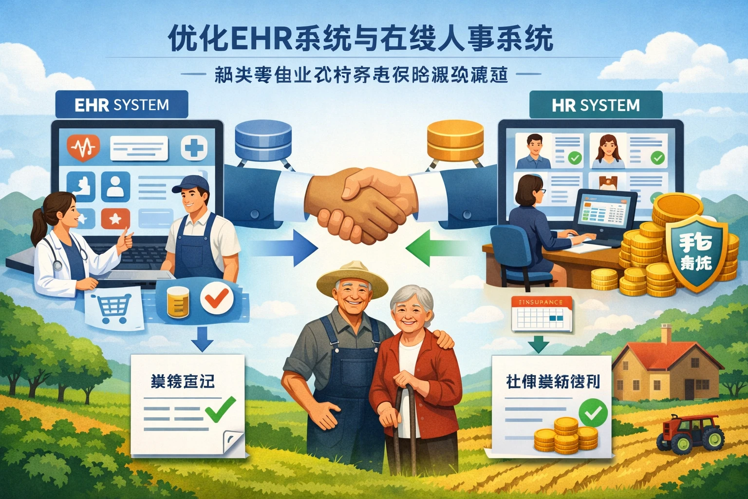 优化ehr系统与在线人事系统：解决零售业农村养老保险缴纳难题