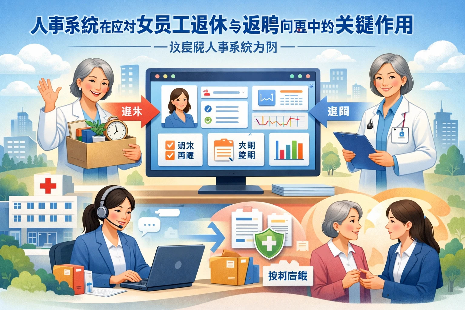 人事系统在应对女员工退休与返聘问题中的关键作用——以医院人事系统为例