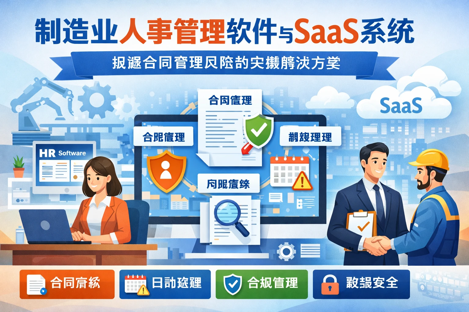 制造业人事管理软件与SaaS系统：规避合同管理风险的关键解决方案