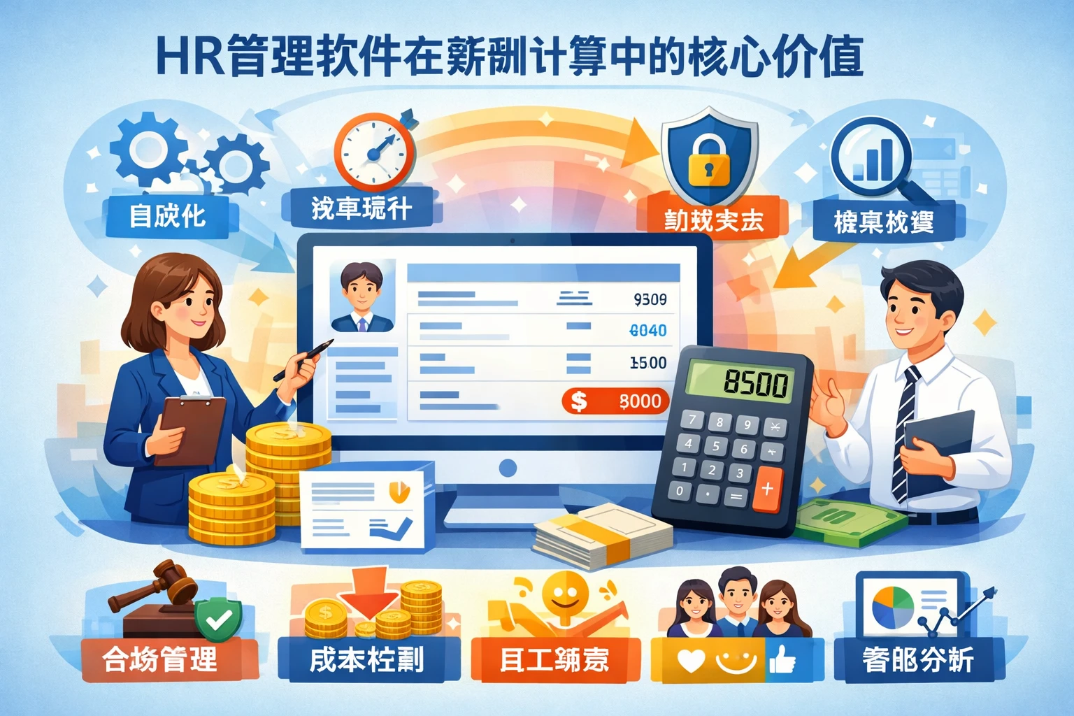 HR管理软件在薪酬计算中的核心价值