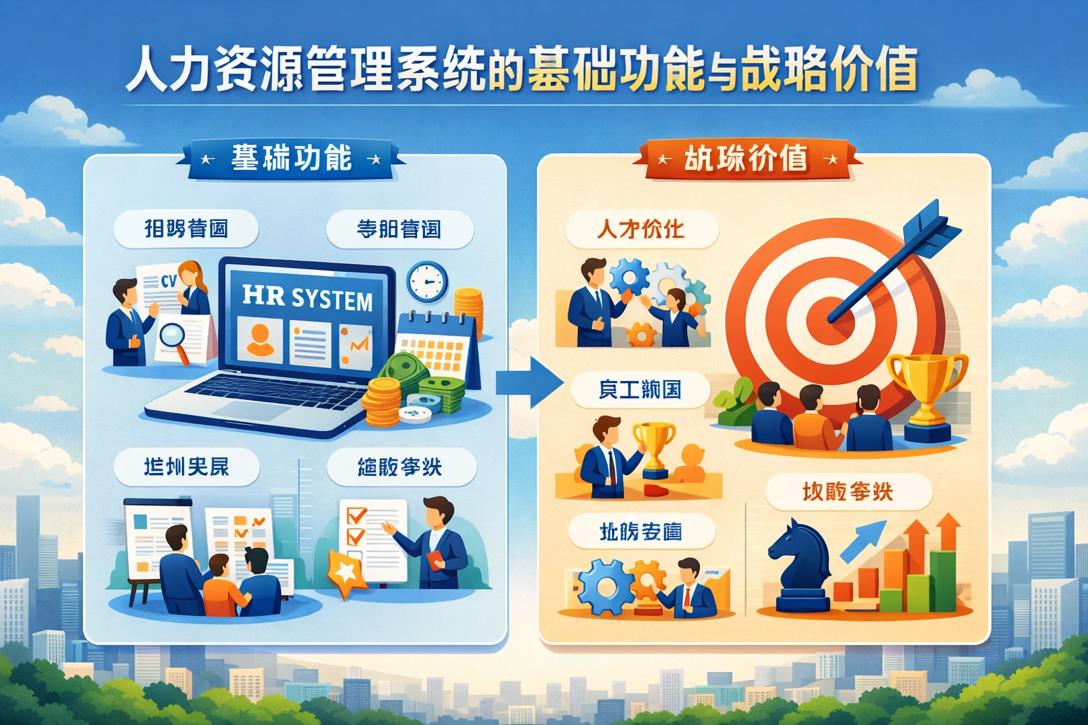 人力资源管理系统的基础功能与战略价值