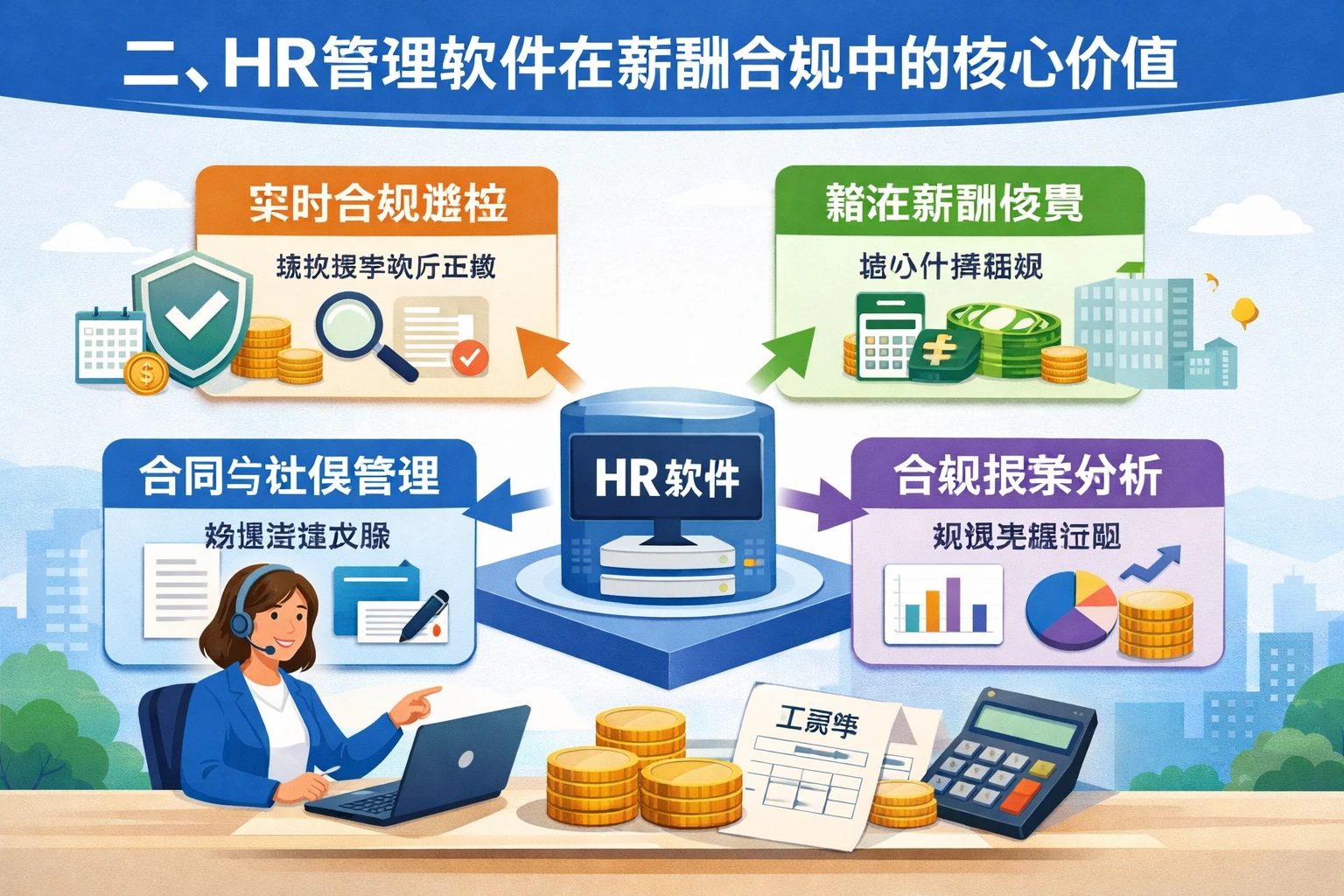 二、HR管理软件在薪酬合规中的核心价值
