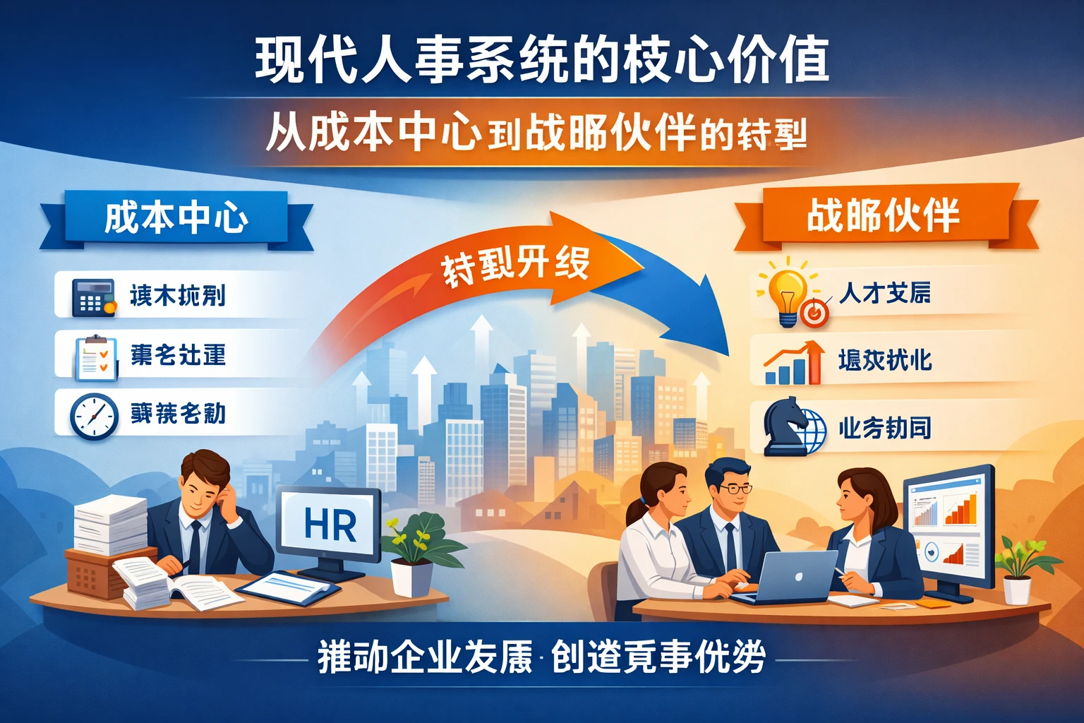 现代人事系统的核心价值：从成本中心到战略伙伴的转型