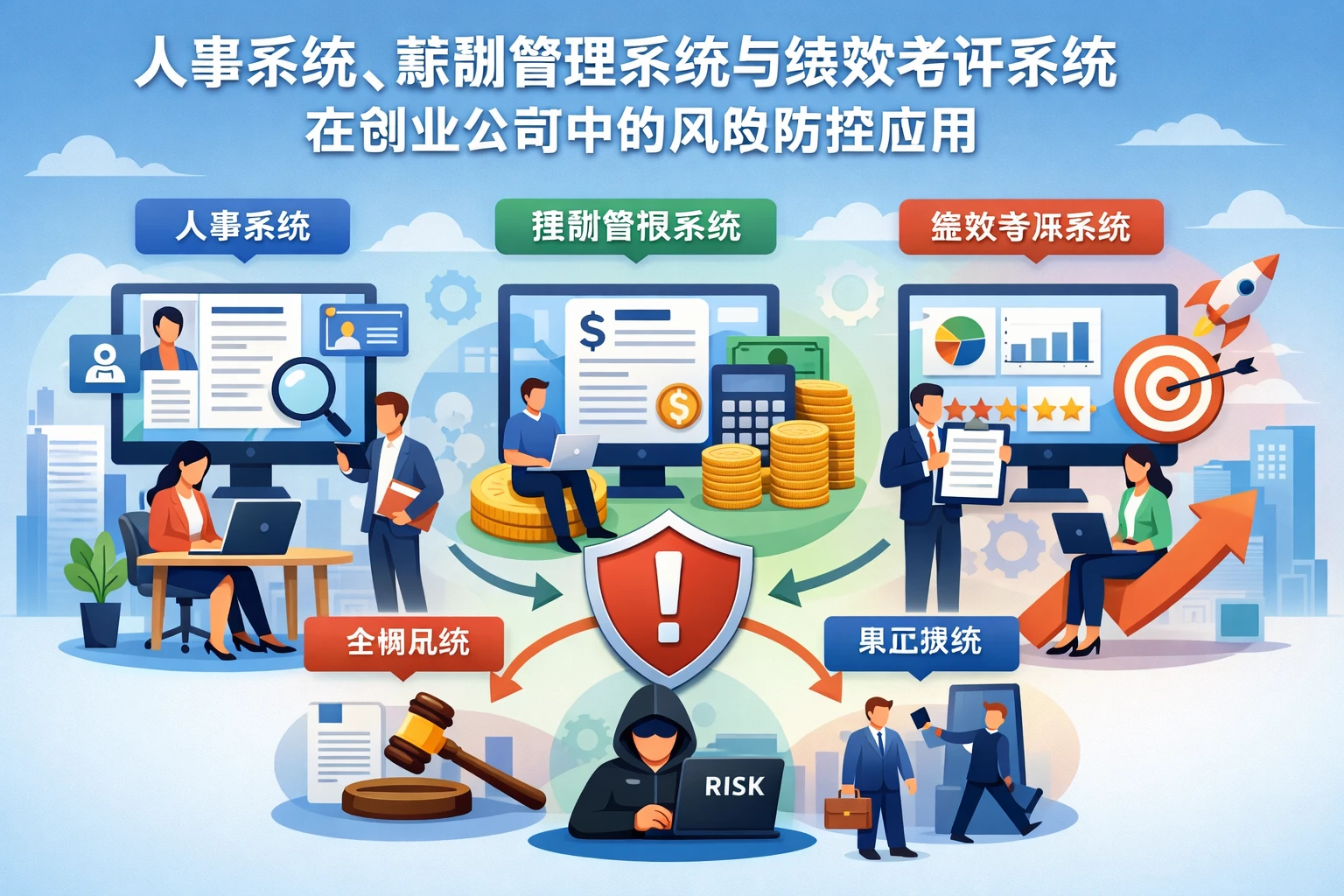 人事系统、薪酬管理系统与绩效考评系统在创业公司中的风险防控应用