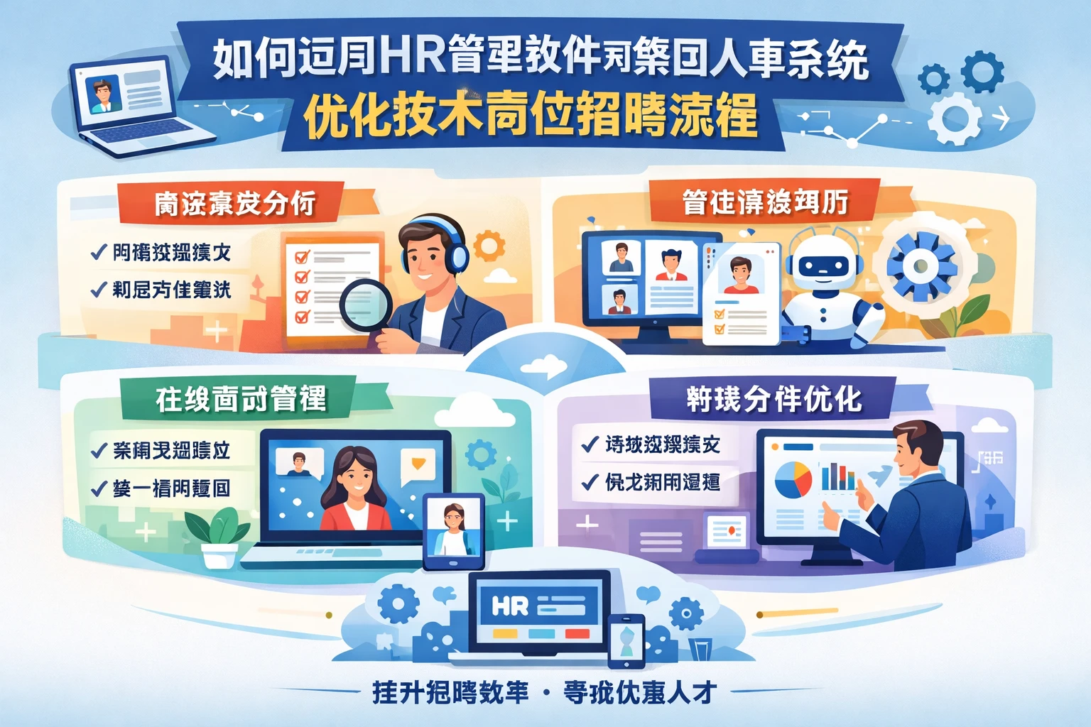 如何运用HR管理软件和集团人事系统优化技术岗位招聘流程