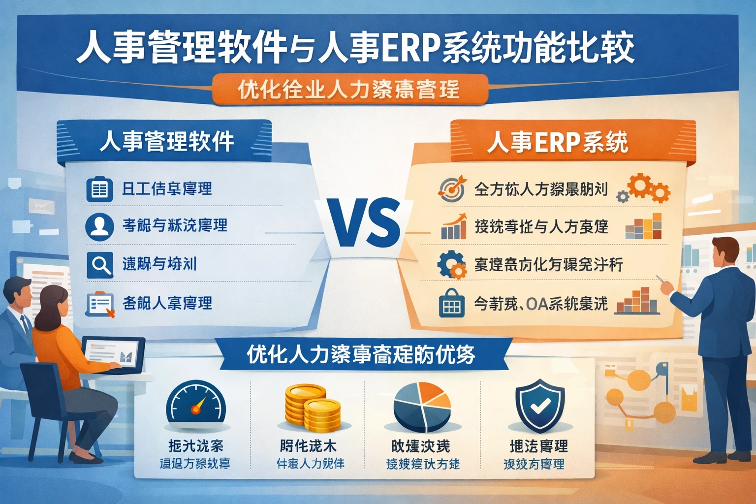人事管理软件与人事ERP系统功能比较：优化企业人力资源流程