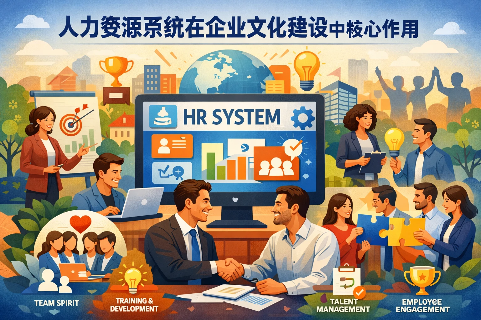 人力资源系统在企业文化建设中的核心作用