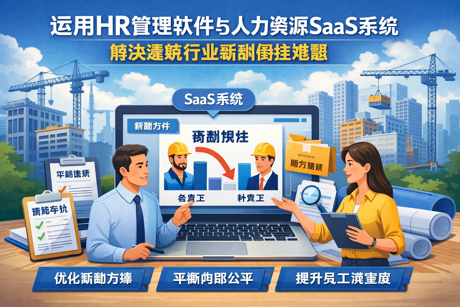 运用HR管理软件与人力资源SaaS系统解决建筑行业薪酬倒挂难题