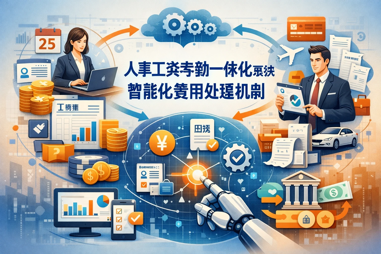 人事工资考勤一体化系统的智能化费用处理机制