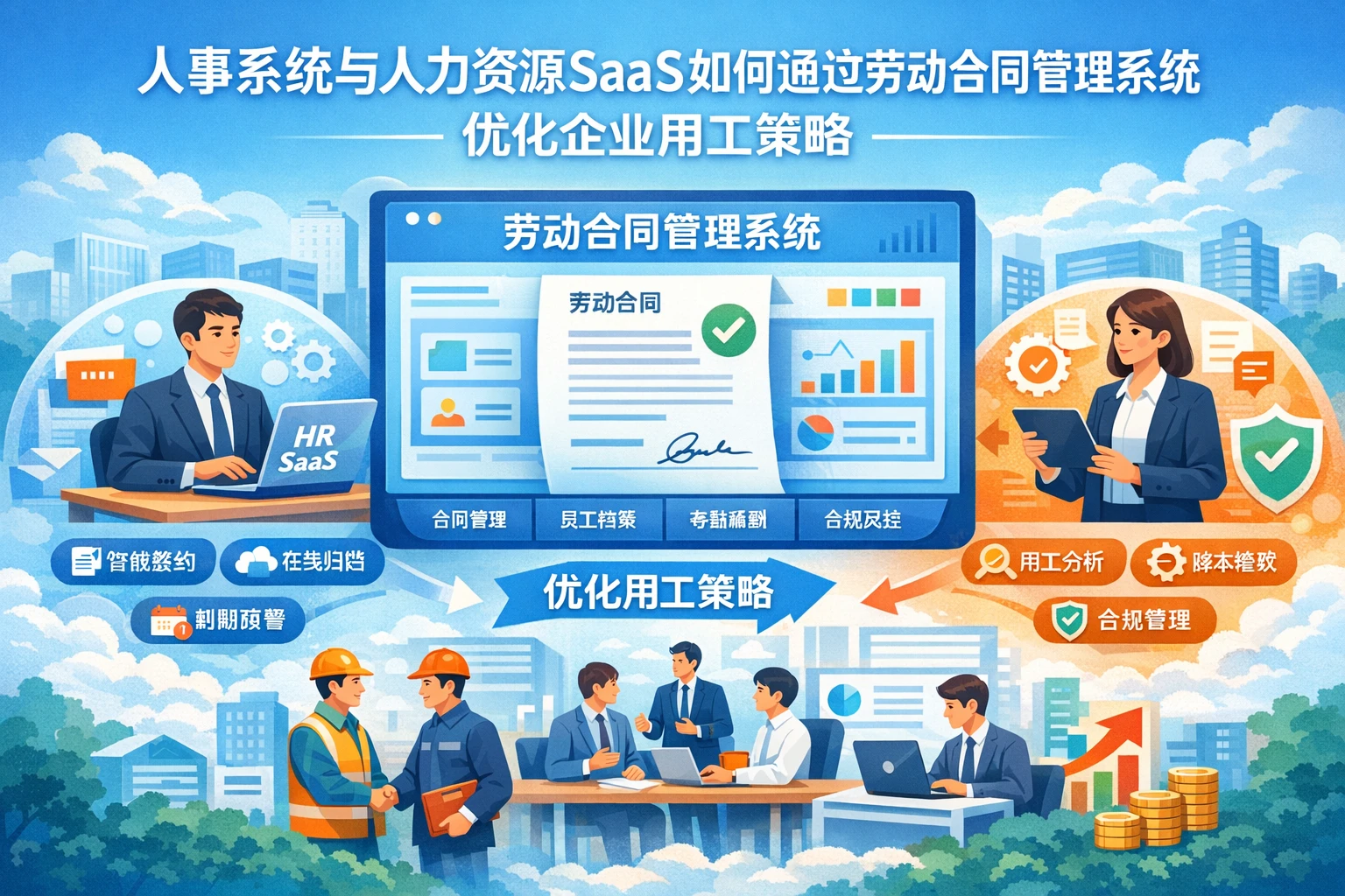 人事系统与人力资源SaaS如何通过劳动合同管理系统优化企业用工策略