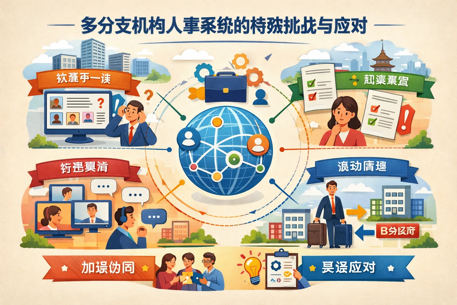 多分支机构人事系统的特殊挑战与应对