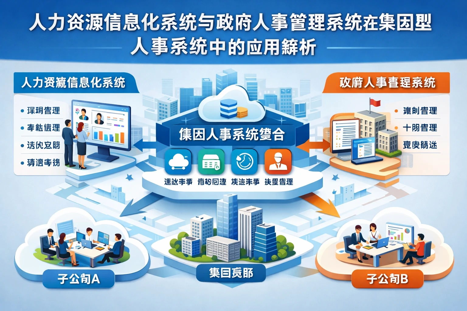 人力资源信息化系统与政府人事管理系统在集团型人事系统中的应用解析