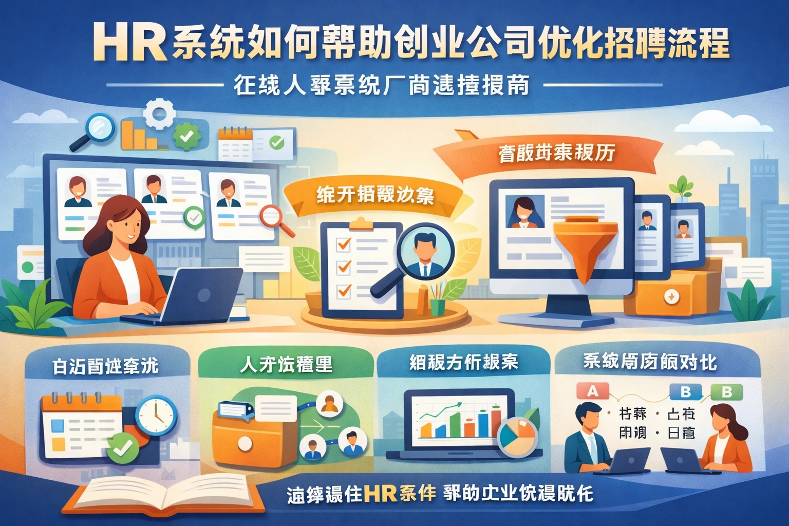 HR系统如何帮助创业公司优化招聘流程 - 在线人事系统厂商选择指南