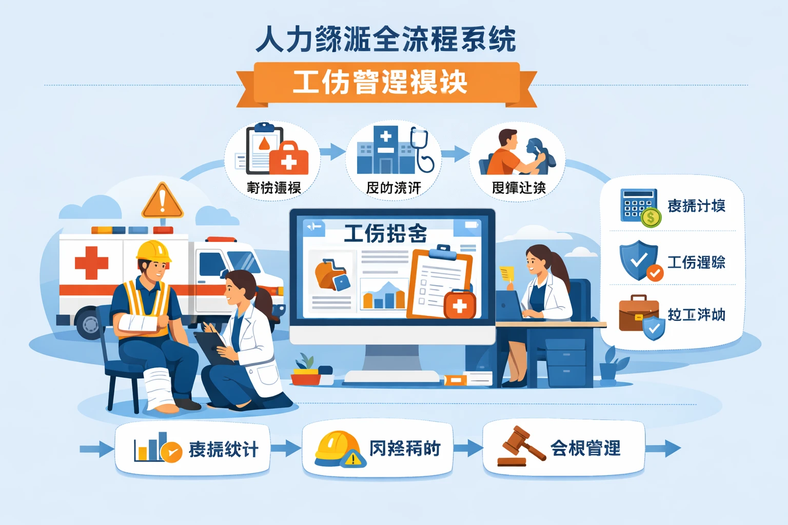 人力资源全流程系统中的工伤管理模块