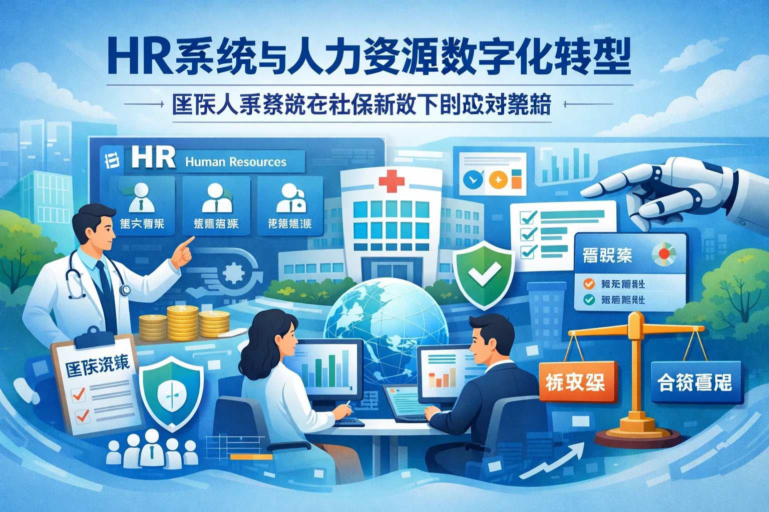 HR系统与人力资源数字化转型：医院人事系统在社保新政下的应对策略