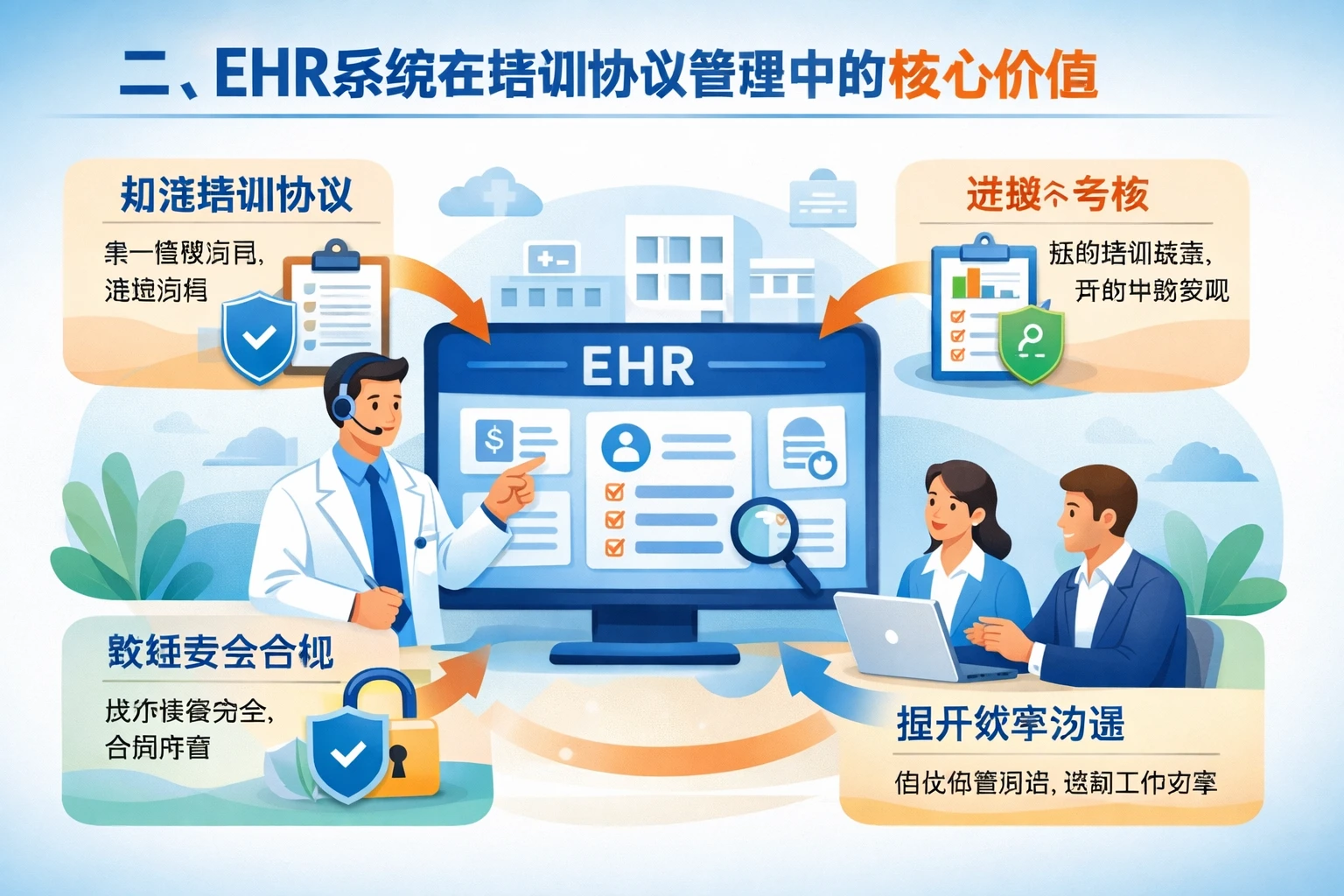 二、EHR系统在培训协议管理中的核心价值