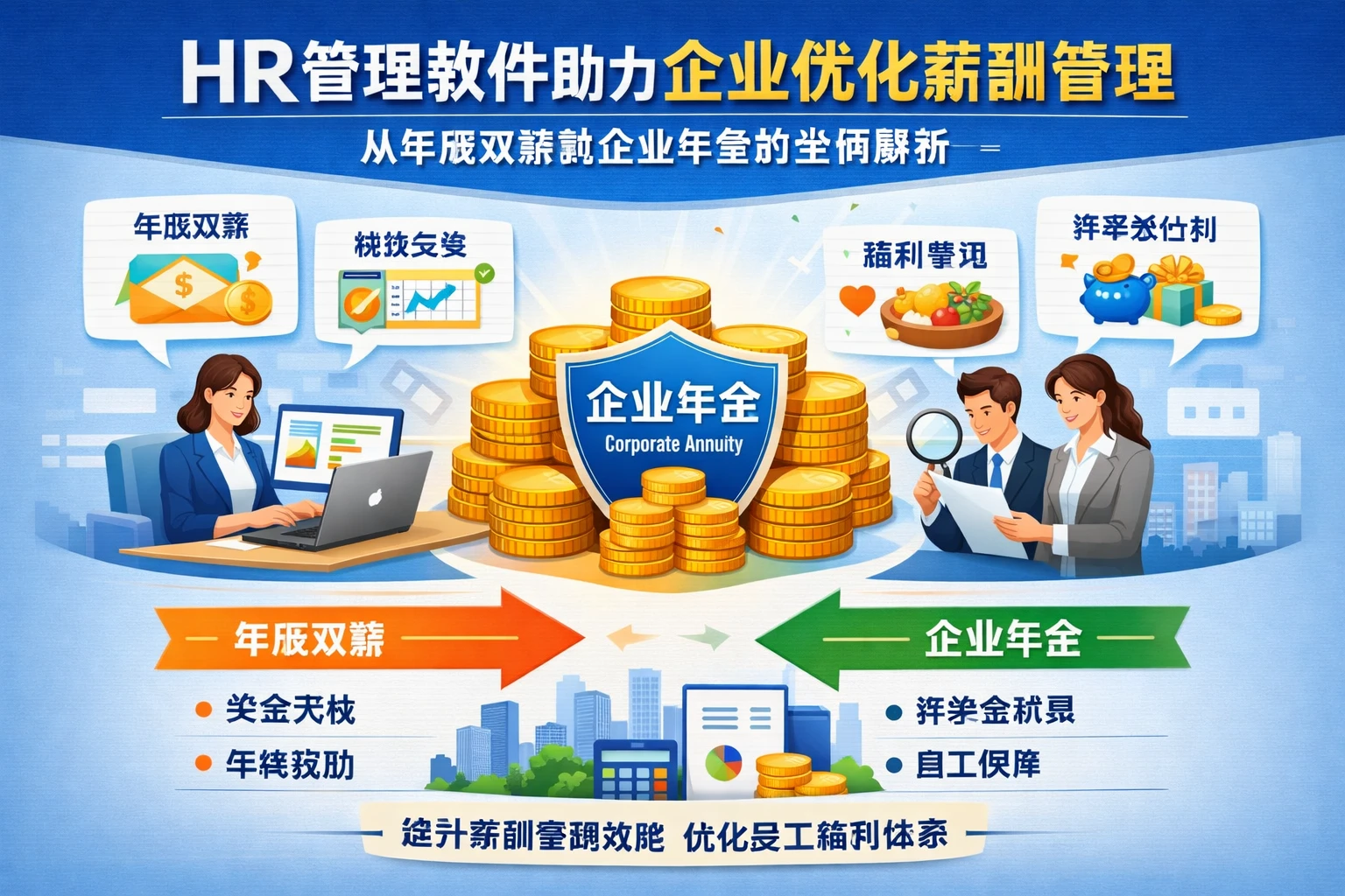 HR管理软件助力企业优化薪酬管理：从年底双薪到企业年金的全面解析