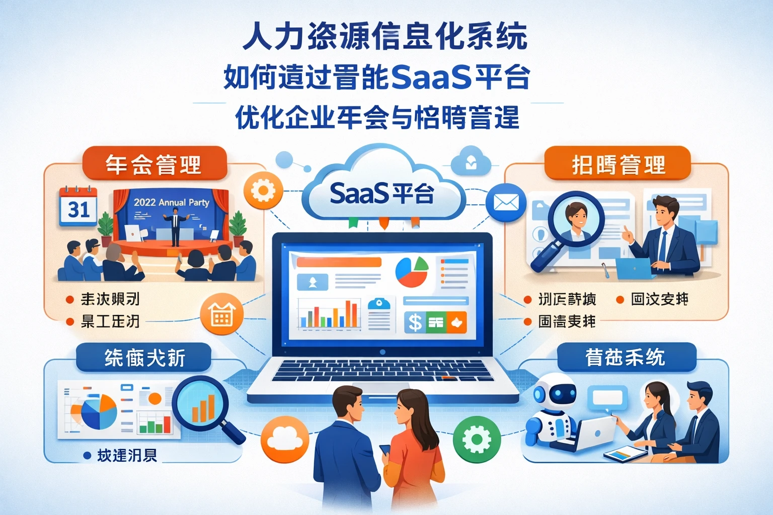人力资源信息化系统如何通过智能SaaS平台优化企业年会与招聘管理