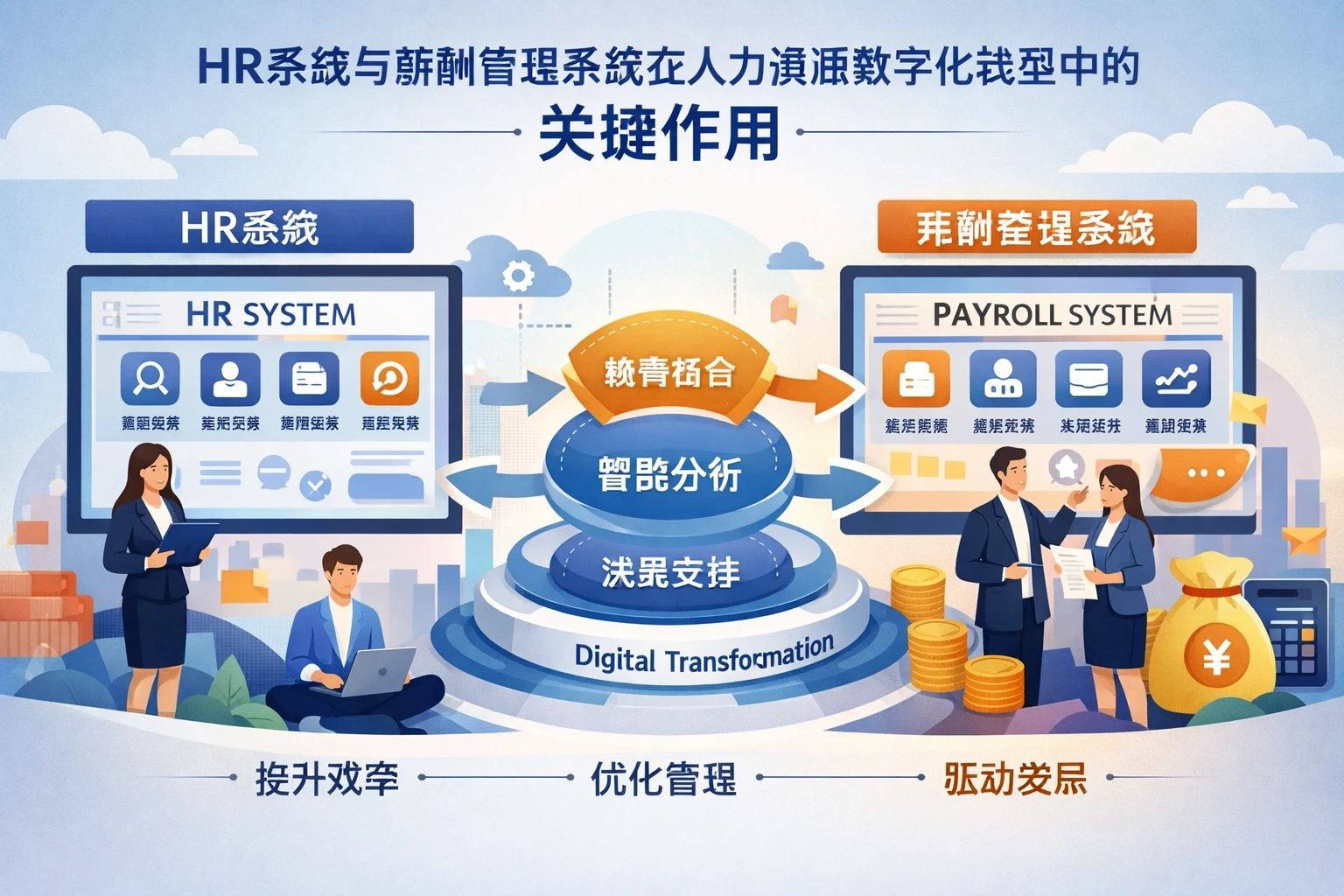 HR系统与薪酬管理系统在人力资源数字化转型中的关键作用
