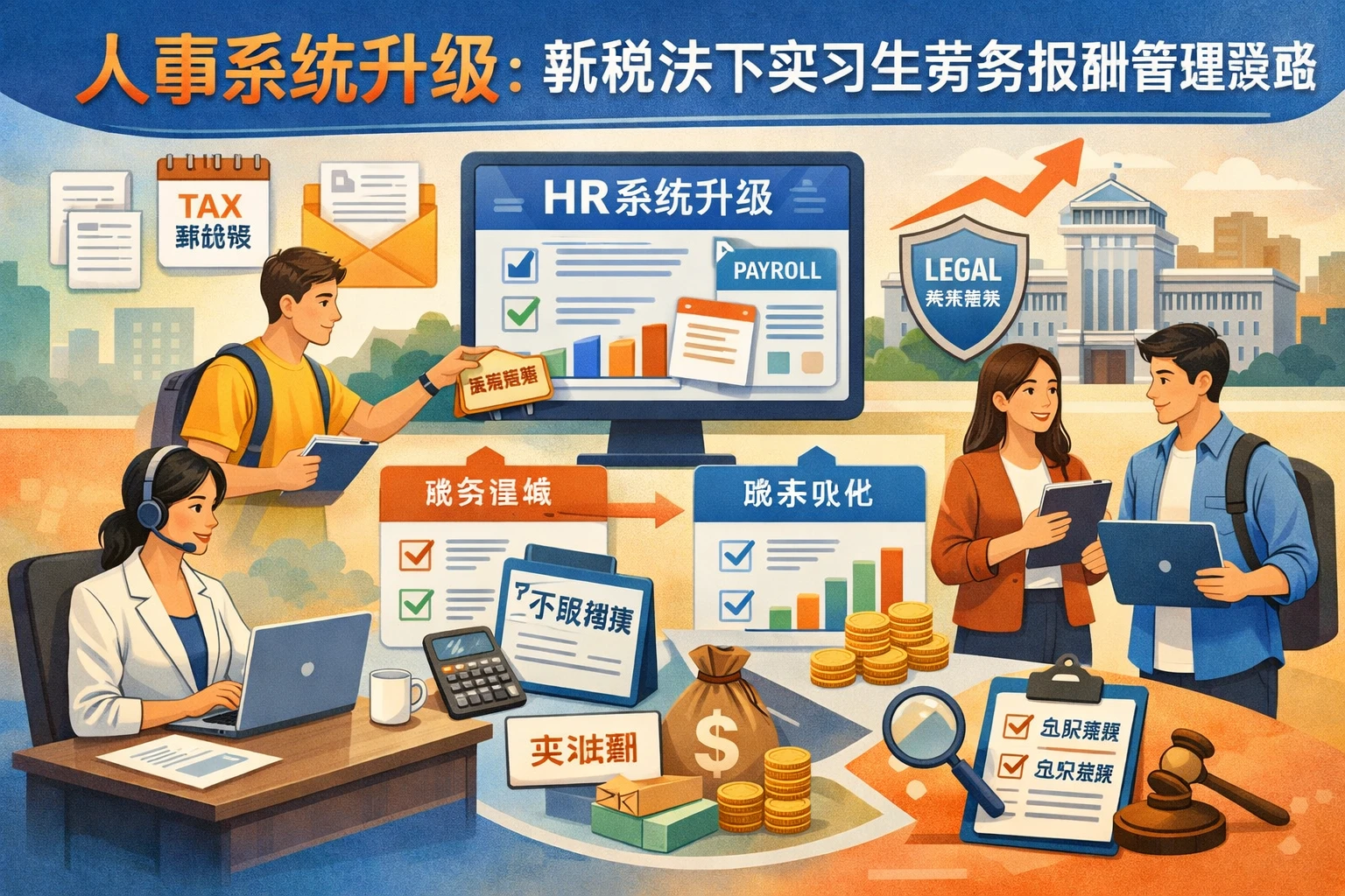 人事系统升级：新税法下实习生劳务报酬管理策略