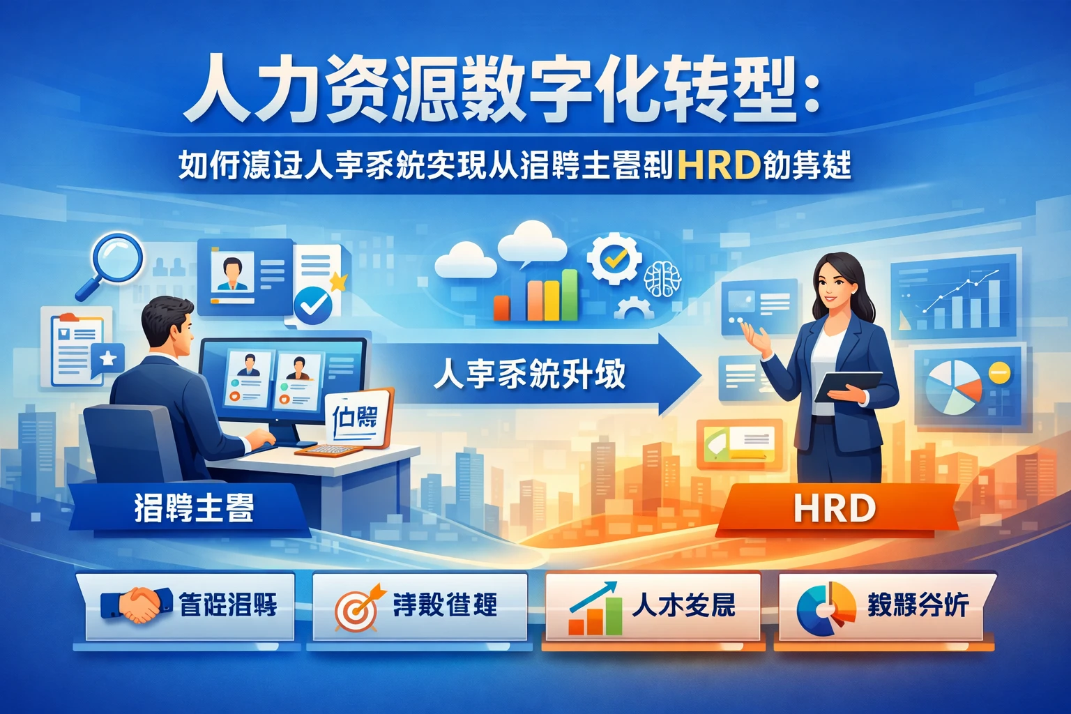 人力资源数字化转型：如何通过人事系统实现从招聘主管到HRD的跨越