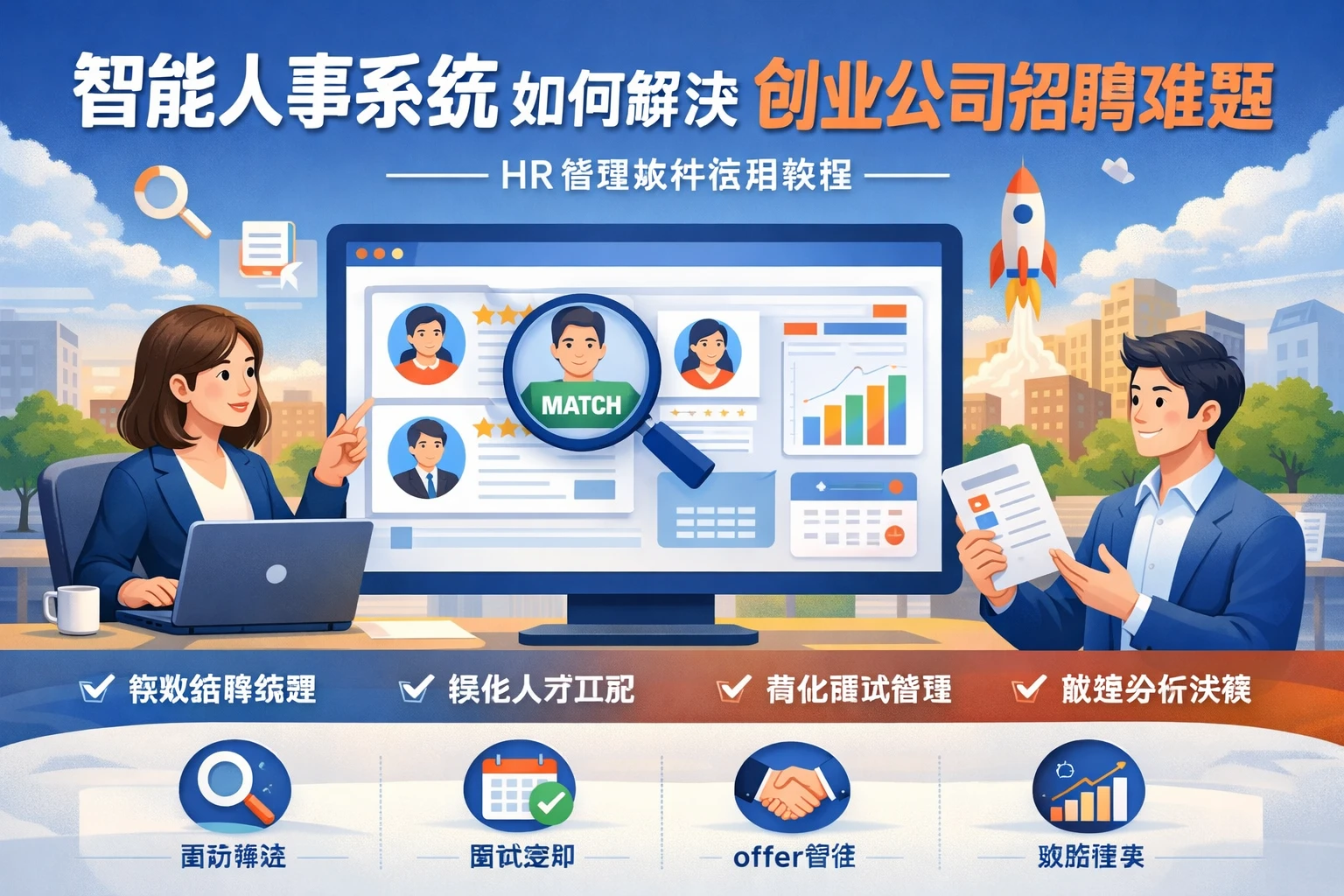 智能人事系统如何解决创业公司招聘难题——HR管理软件使用教程