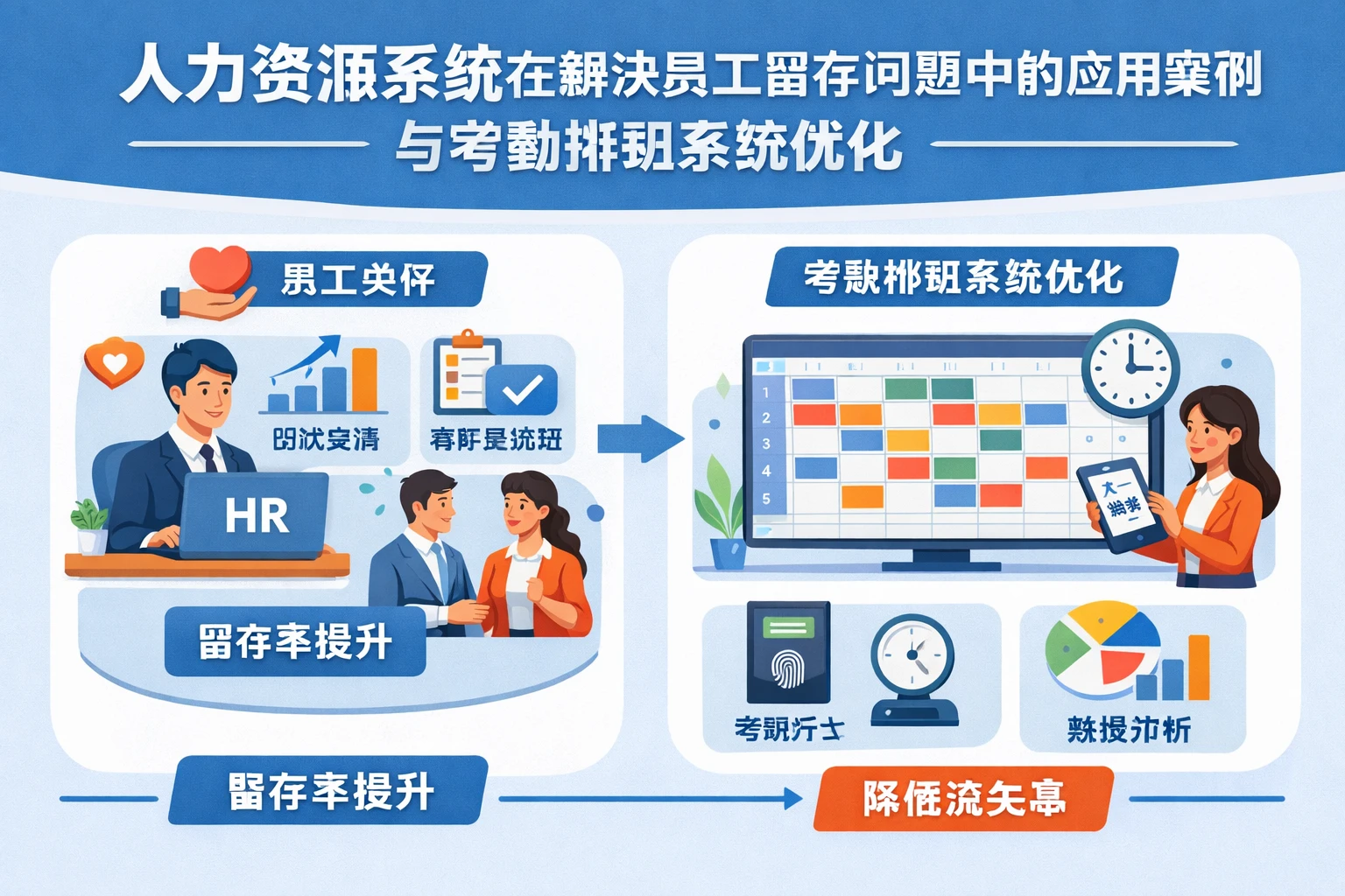 人力资源系统在解决员工留存问题中的应用案例与考勤排班系统优化