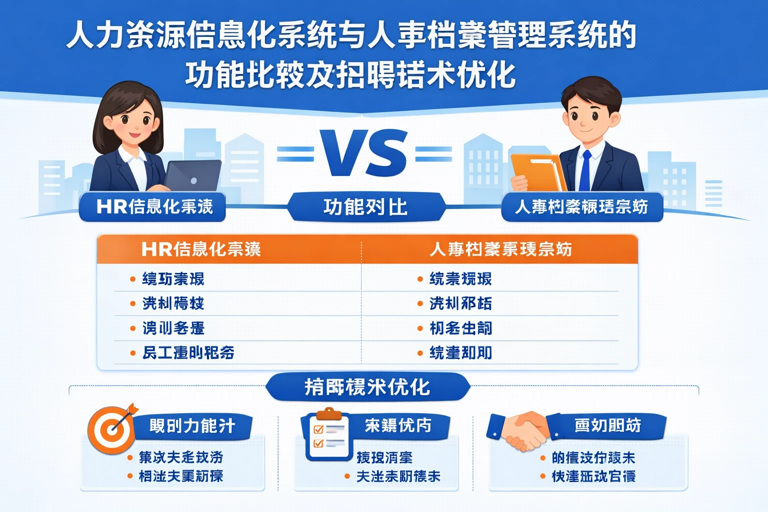 人力资源信息化系统与人事档案管理系统的功能比较及招聘话术优化
