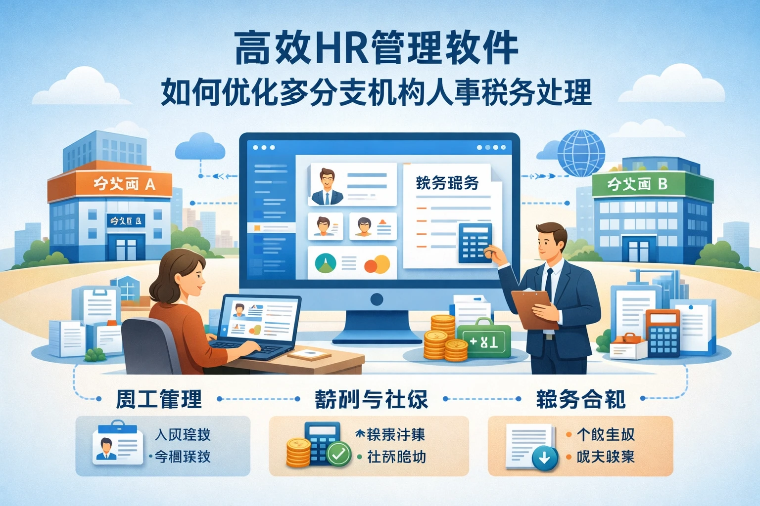 高效HR管理软件如何优化多分支机构人事税务处理