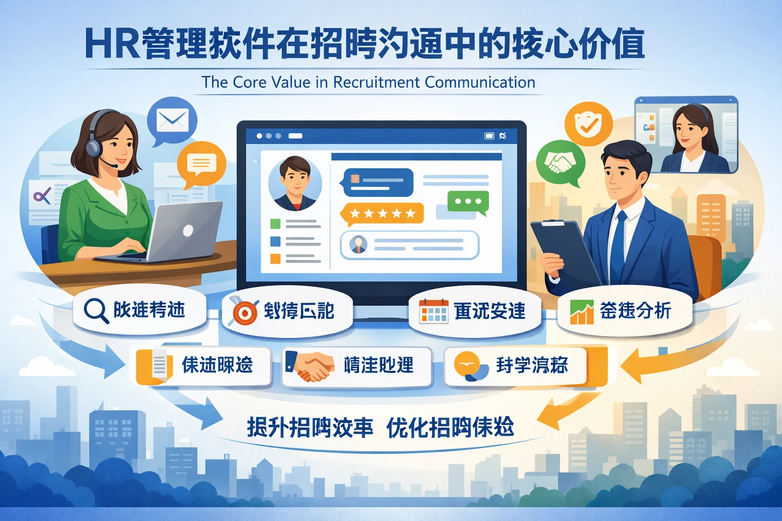 HR管理软件在招聘沟通中的核心价值