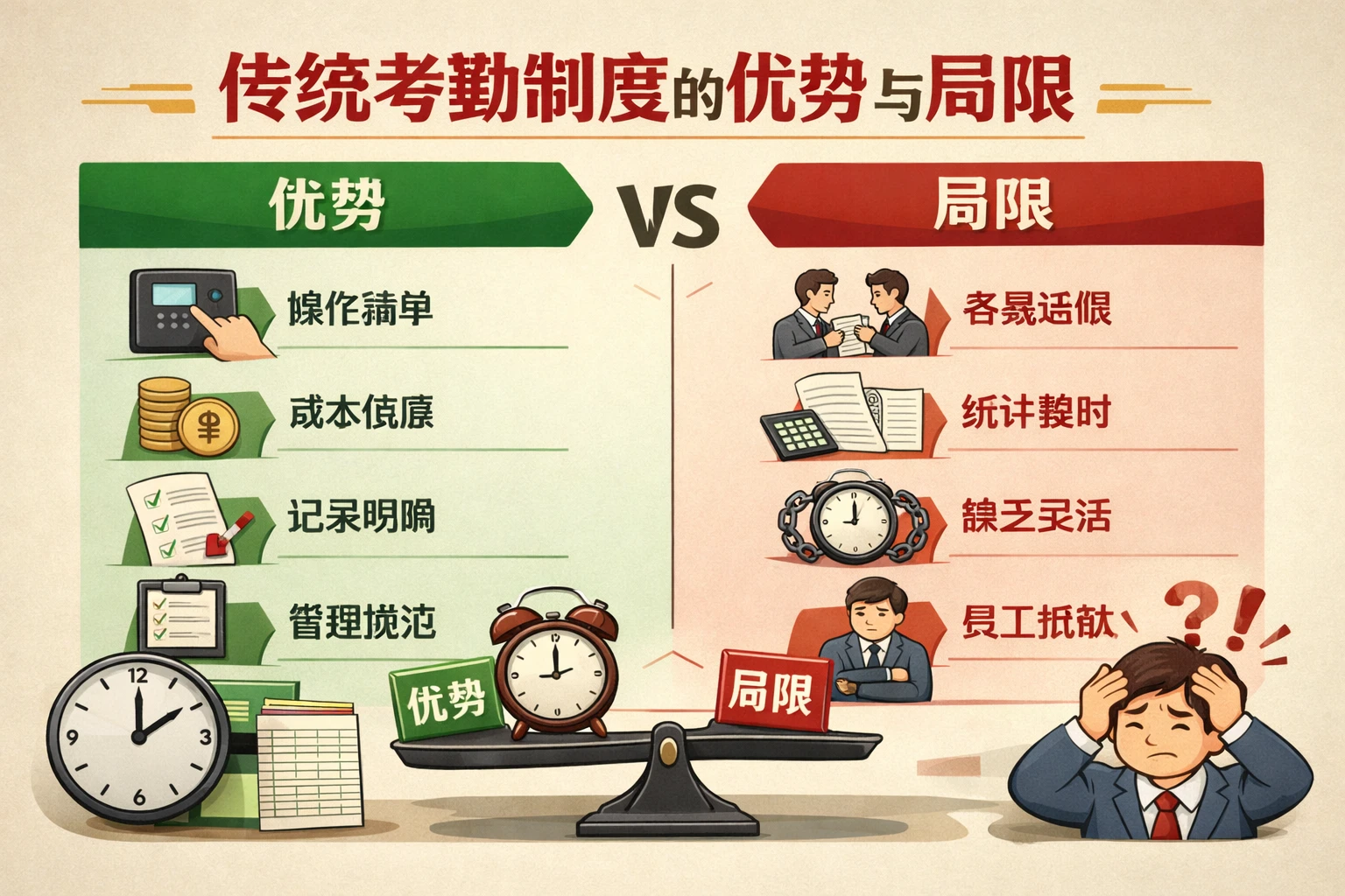 传统考勤制度的优势与局限