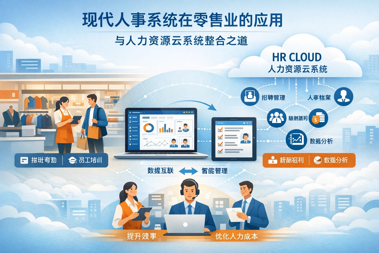现代人事系统在零售业的应用与人力资源云系统整合之道