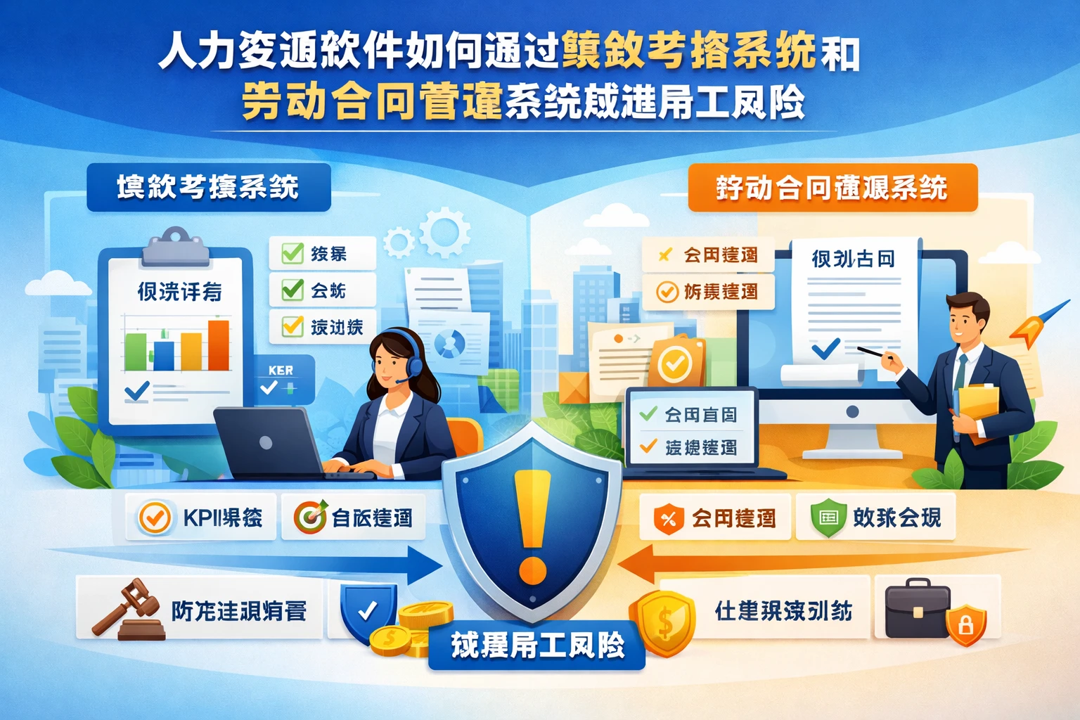 人力资源软件如何通过绩效考核系统和劳动合同管理系统规避用工风险
