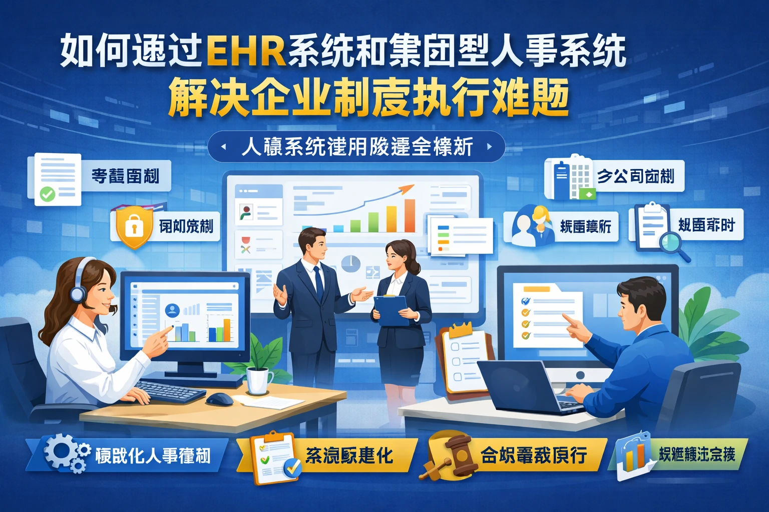 如何通过EHR系统和集团型人事系统解决企业制度执行难题 - 人事系统使用教程全解析