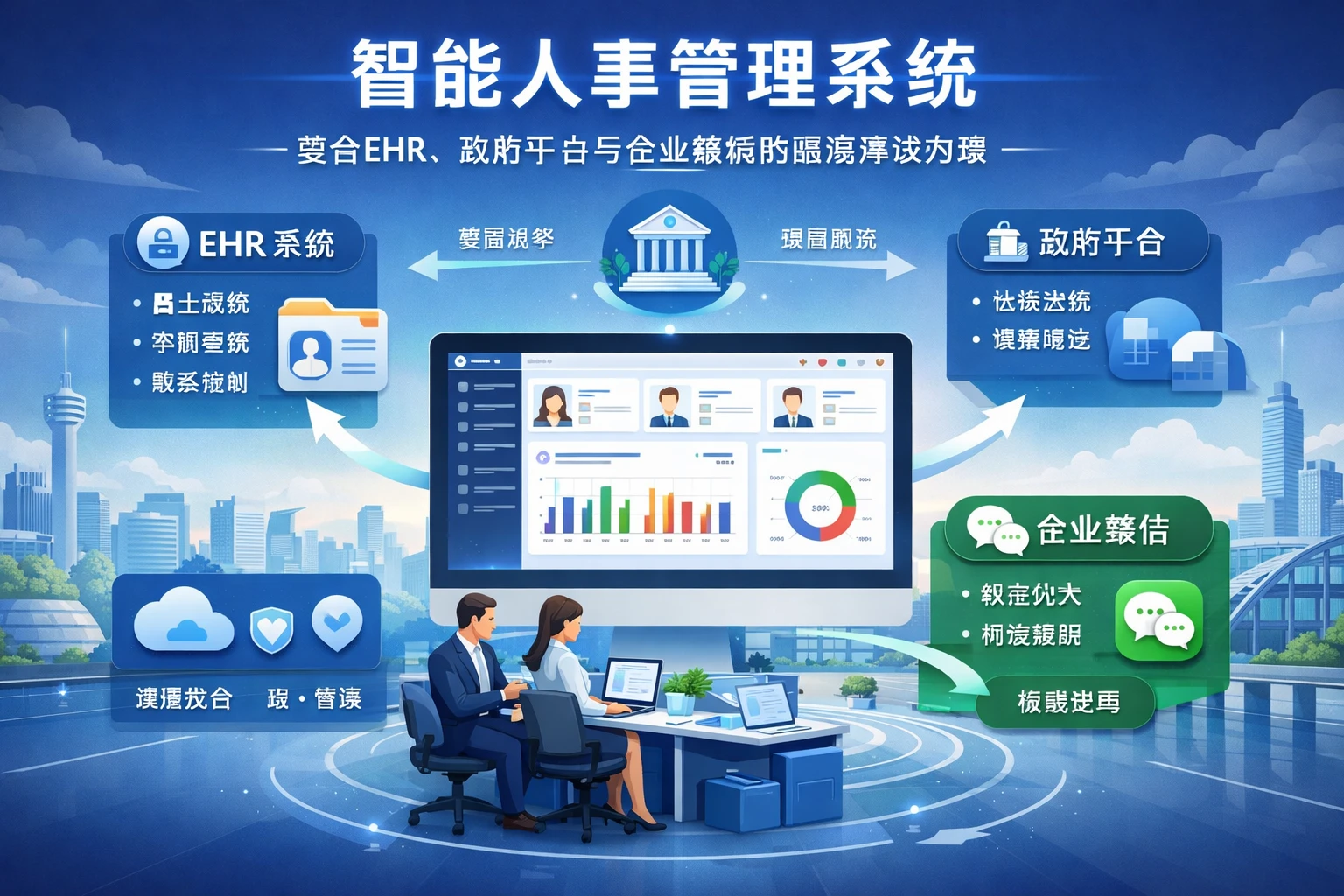 智能人事管理系统：整合EHR、政府平台与企业微信的高效解决方案