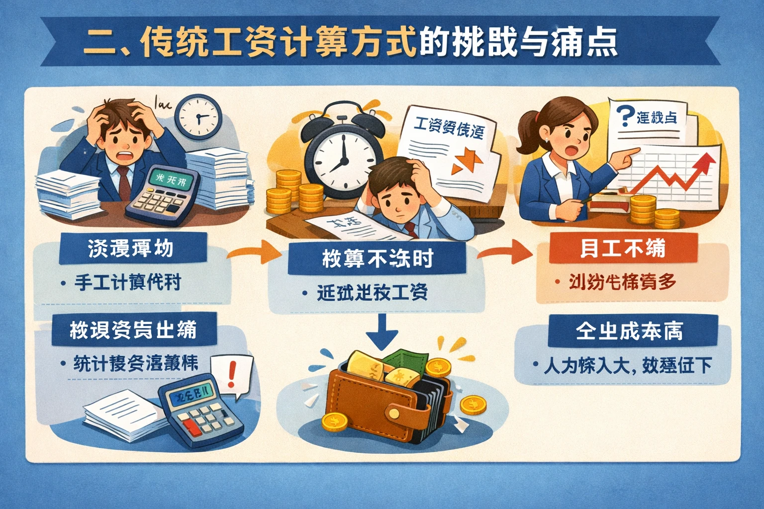 二、传统工资计算方式的挑战与痛点
