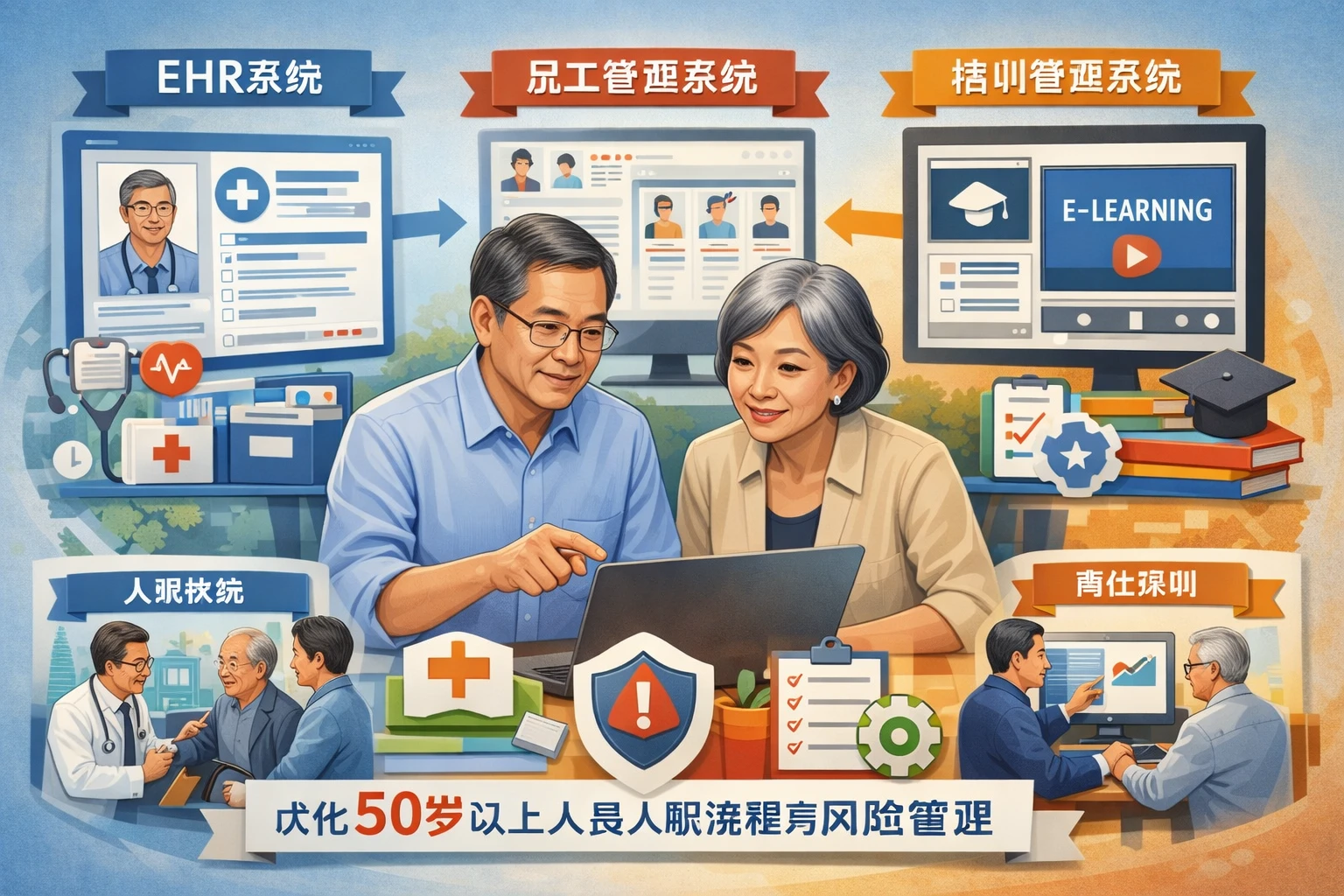 运用EHR系统、员工管理系统与培训管理系统优化50岁以上人员入职流程与风险管理