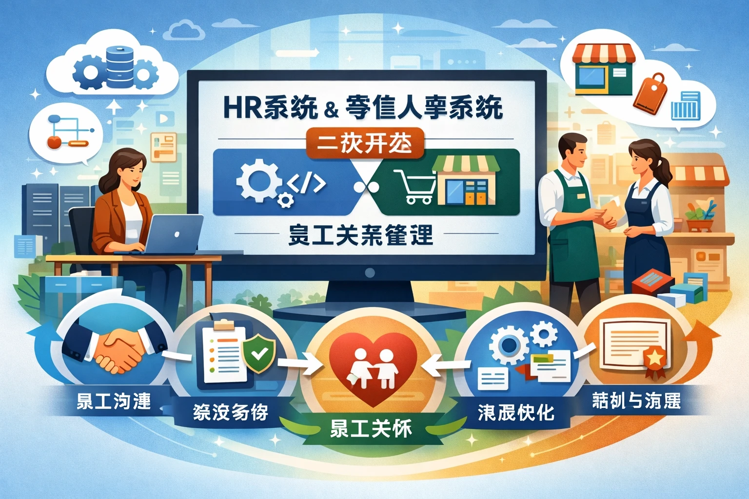HR系统与零售业人事系统二次开发在员工关系管理中的关键作用