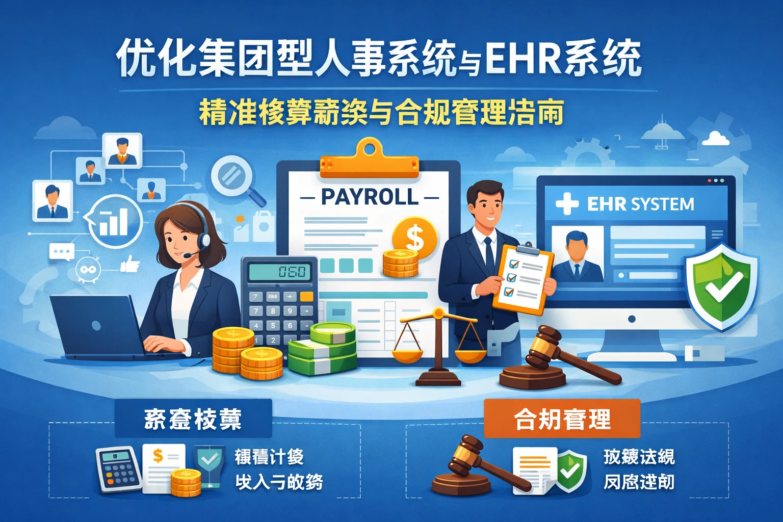 优化集团型人事系统与EHR系统：精准核算薪资与合规管理指南
