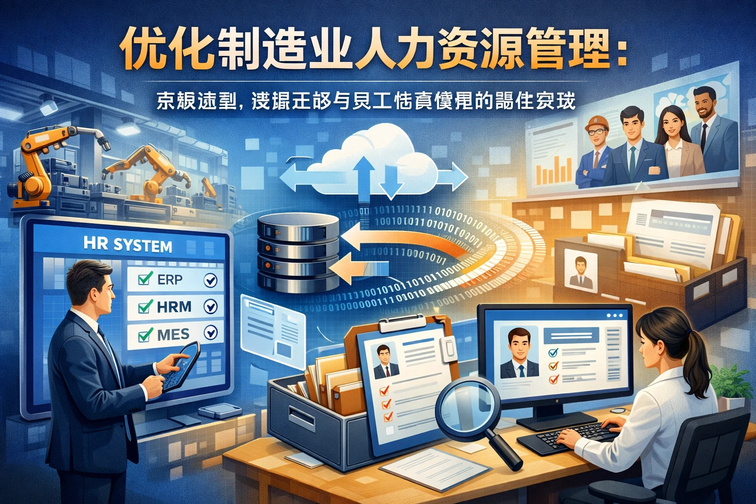 优化制造业人力资源管理：系统选型、数据迁移与员工档案管理的最佳实践