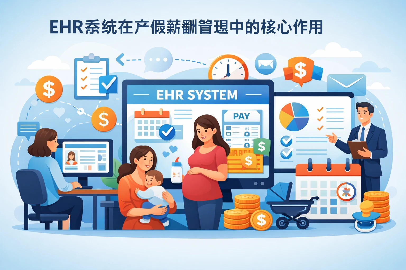 EHR系统在产假薪酬管理中的核心作用