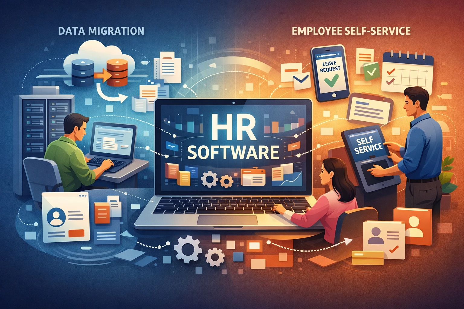 人力资源软件在人事系统数据迁移与员工自助系统中的关键作用